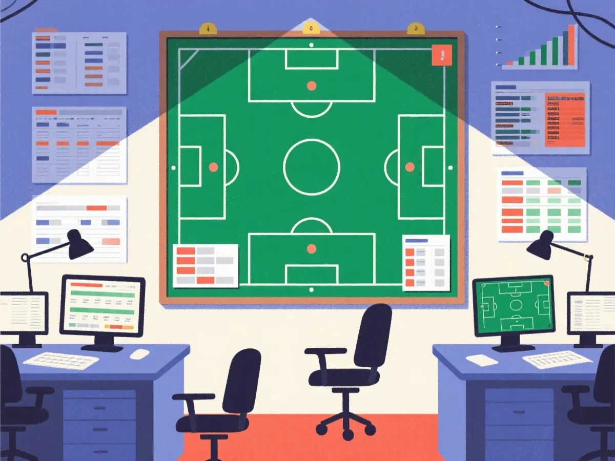 赛事数据与记录整理示意图